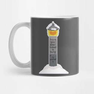 Lamp Post in Winter Mug